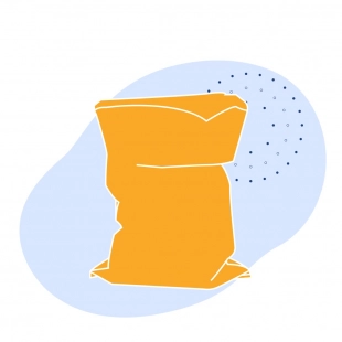 Активированный уголь кокосовый фракция 8х30 (геоткань)