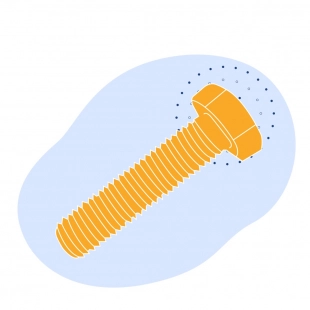 Болт шестигранный с фланцем 30ХГСА М14x40 мм DIN 6921