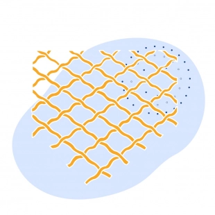 Стальная рифленая сетка 16х4х4 мм 30Х13 ГОСТ 3306-88