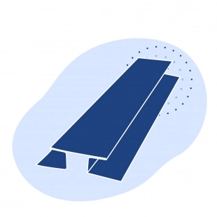 Н-образный профиль стальной 200х100х5.6 мм 17Г1С ТУ 14-2-24-72